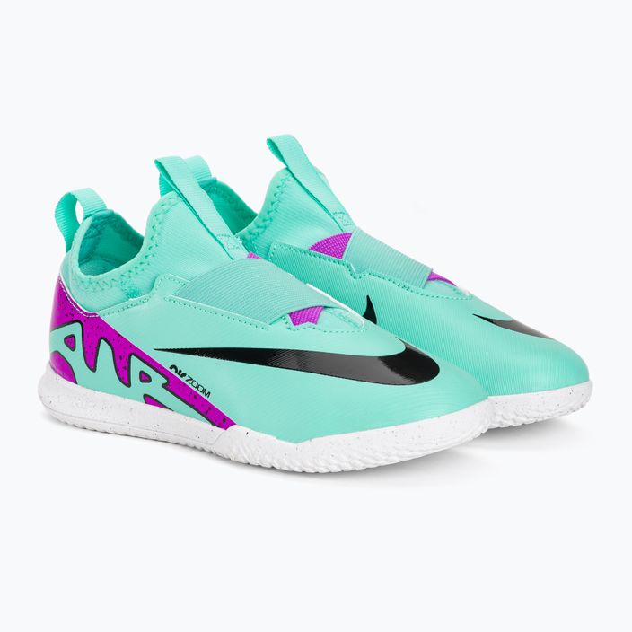 Παιδικά ποδοσφαιρικά παπούτσια Nike Jr Zoom Mercurial Vapor 15 Academy IC hyper turquoise/μαύρο/λευκό/φούξια όνειρο 4