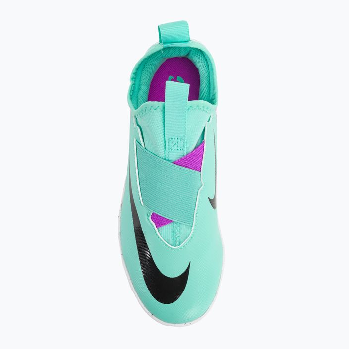 Παιδικά ποδοσφαιρικά παπούτσια Nike Jr Zoom Mercurial Vapor 15 Academy IC hyper turquoise/μαύρο/λευκό/φούξια όνειρο 6