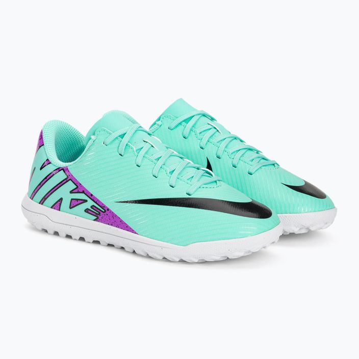 Παιδικές μπότες ποδοσφαίρου Nike Jr Mercurial Vapor 15 Club TF hyper turquoise/μαύρο/ άσπρο/ φούξια όνειρο 4