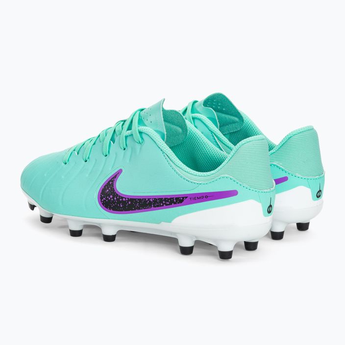Nike Jr Legend 10 Academy FG/MG παιδικά ποδοσφαιρικά παπούτσια hyper turquoise/fuchsia dream/μαύρο 3