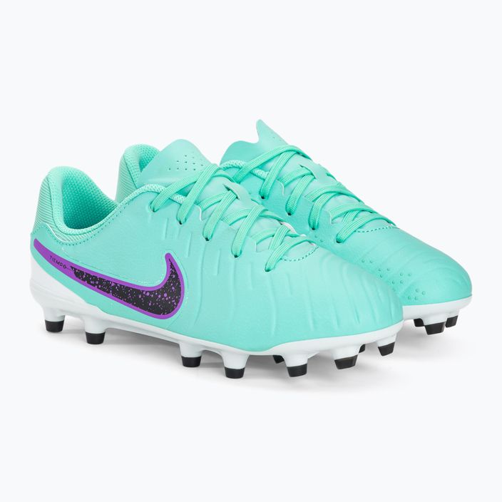 Nike Jr Legend 10 Academy FG/MG παιδικά ποδοσφαιρικά παπούτσια hyper turquoise/fuchsia dream/μαύρο 4