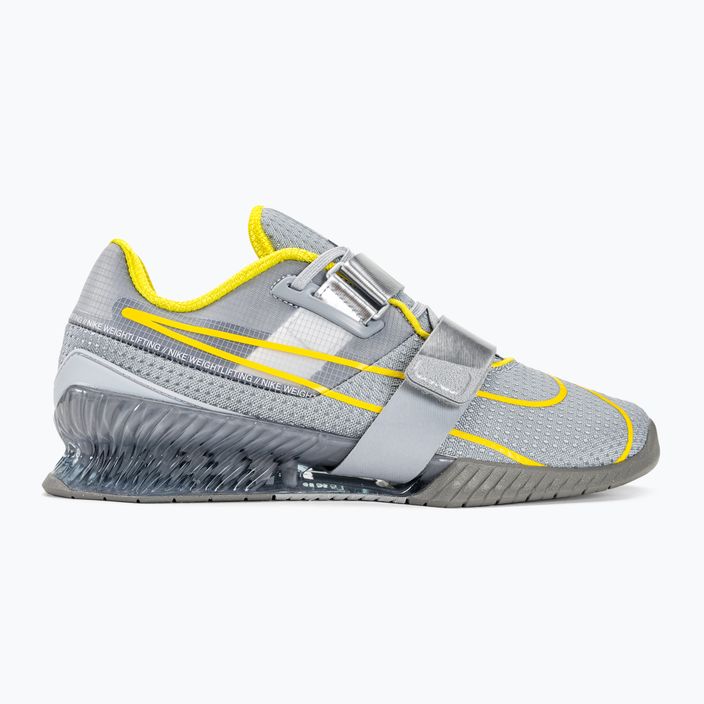 Nike Romaleos 4 παπούτσια άρσης βαρών γκρι λύκος/φωτισμός/blk met silver 2