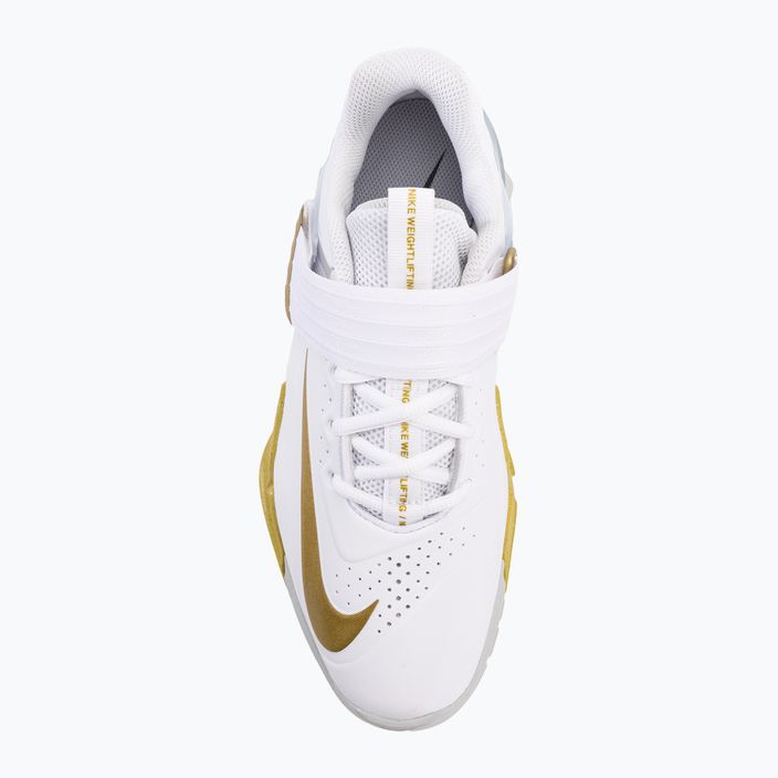 Nike Savaleos λευκά/μαύρα σιδερένια γκρι παπούτσια άρσης βαρών 6