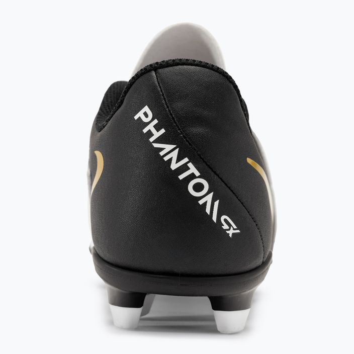 Nike Phantom GX II Club FG/MG Junior παιδικά ποδοσφαιρικά παπούτσια λευκά/μεταλλικό χρυσό νόμισμα/μαύρο παιδικά ποδοσφαιρικά παπούτσια 6