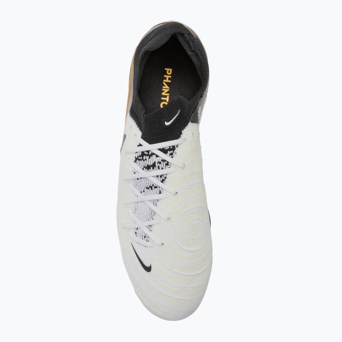 Ανδρικά παπούτσια ποδοσφαίρου Nike Phantom GX II Pro FG white/metallic gold coin/black 5