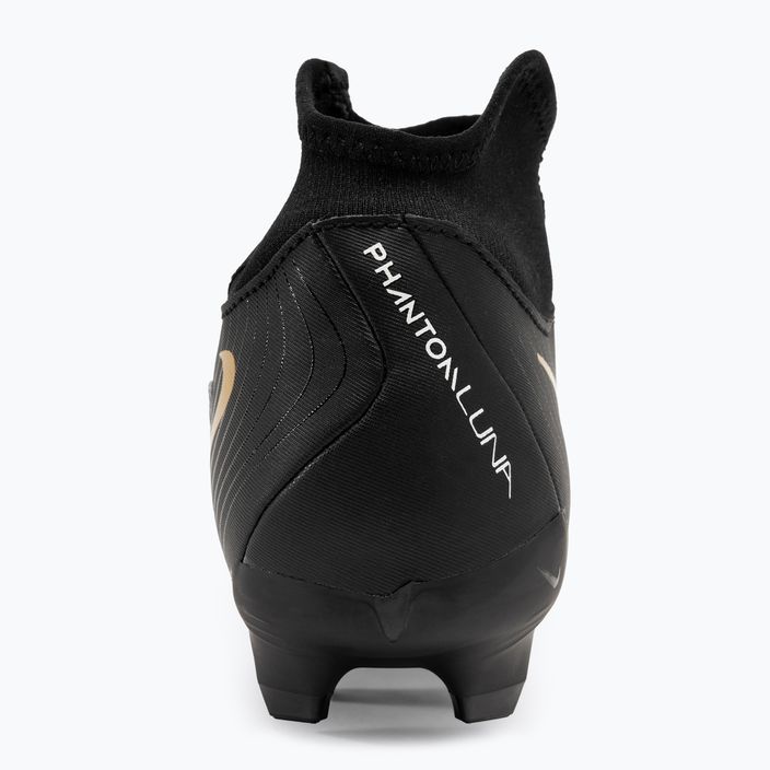 Nike Phantom Luna II Academy FG/MG ποδοσφαιρικά παπούτσια λευκό / μεταλλικό χρυσό νόμισμα / μαύρο 6