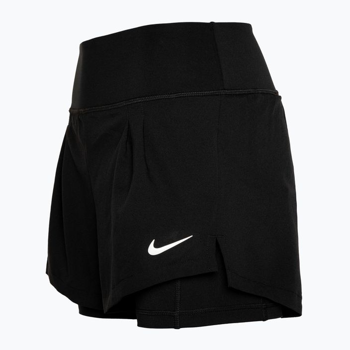Nike Court Dri-Fit Advantage γυναικείο σορτς τένις μαύρο/λευκό 3