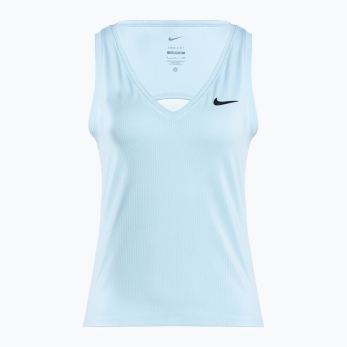 Γυναικεία μπλούζα για τένις Nike Court Dri-Fit Victory Tank μπλε/μαύρο του παγετώνα