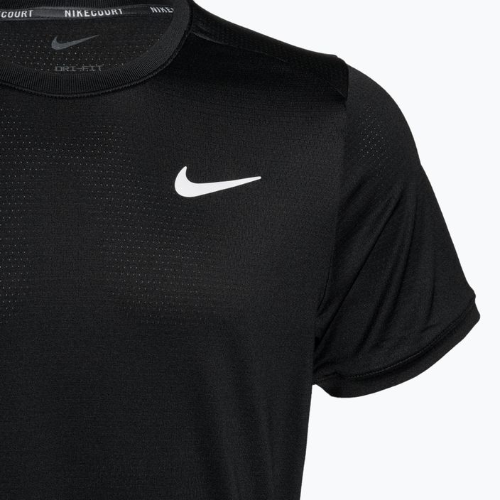 Ανδρικό πουκάμισο τένις Nike Court Dri-Fit Advantage μαύρο/λευκό 3