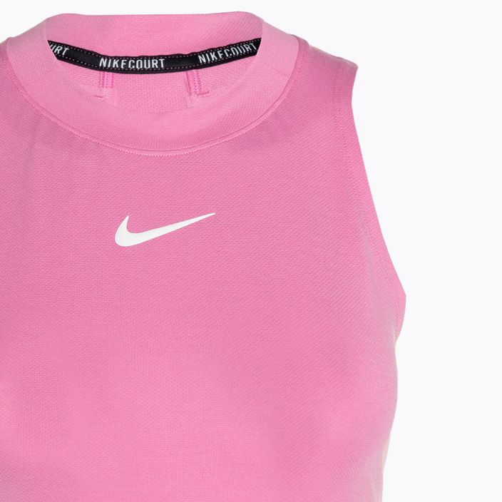 Γυναικεία μπλούζα για τένις Nike Court Dri-Fit Advantage Tank playful ροζ/λευκό 3