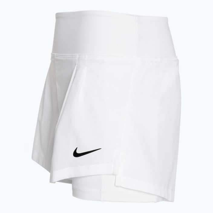 Nike Court Dri-Fit Advantage γυναικείο σορτς τένις λευκό/λευκό/μαύρο 3