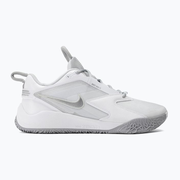 Nike Zoom Hyperace 3 παπούτσια βόλεϊ photon dust/mtlc silver-white 2