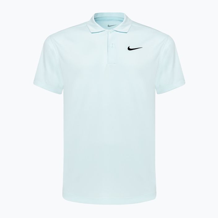 Ανδρικό πουκάμισο πόλο Nike Court Dri-Fit Solid glacier blue/μαύρο