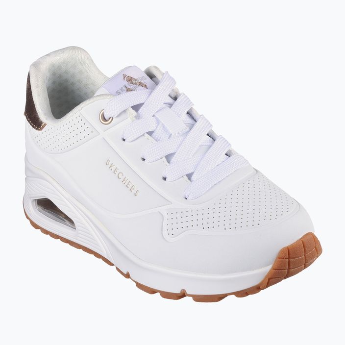 SKECHERS Uno Gen1 Shimmer Away λευκό παιδικά παπούτσια 8