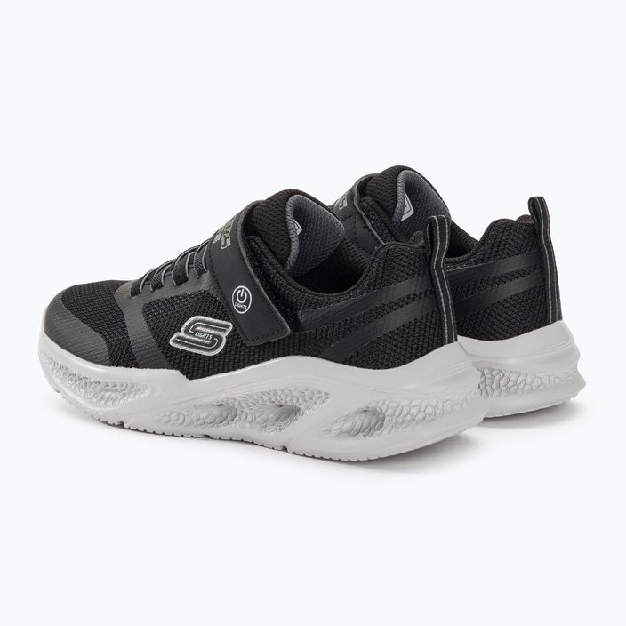 SKECHERS παιδικά παπούτσια προπόνησης Skechers Meteor-Lights μαύρο/γκρι 3