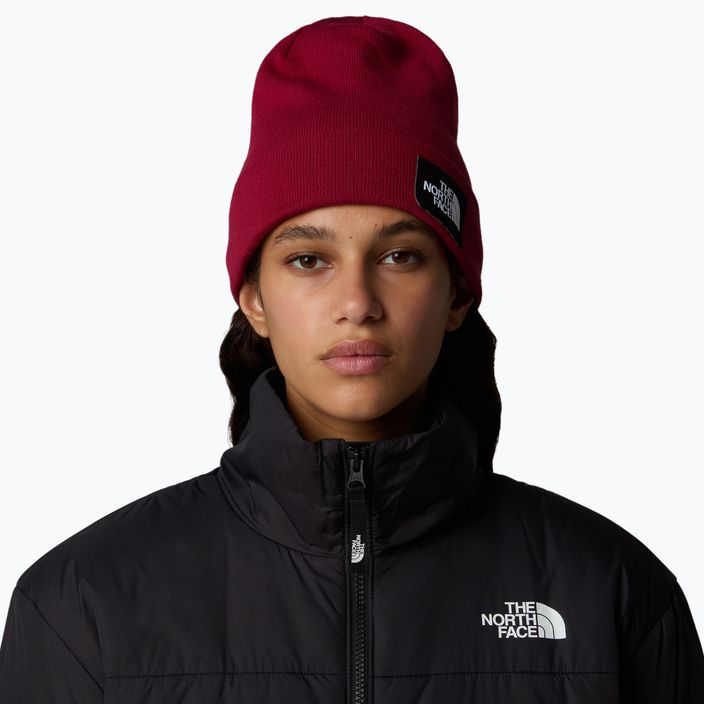 Χειμωνιάτικο σκουφάκι The North Face Dock Worker Recycled beetroot 4