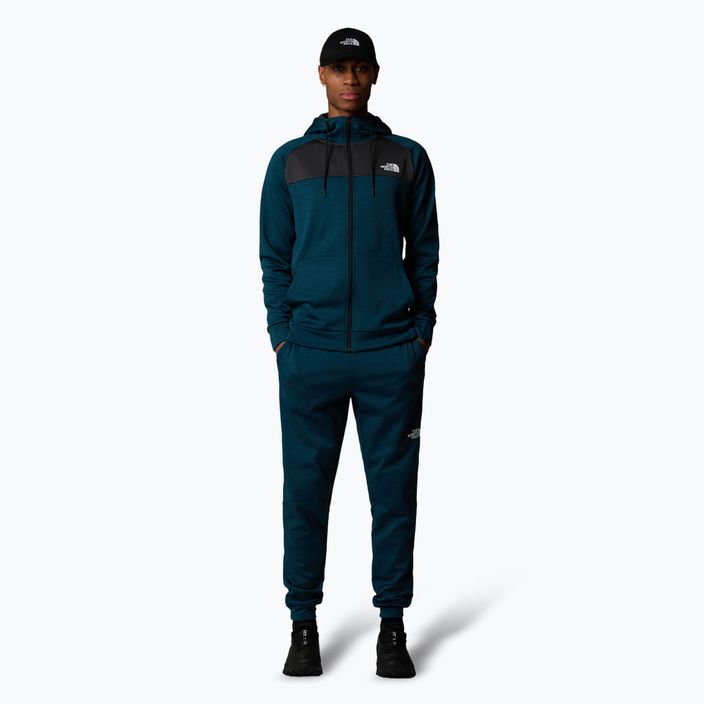 Ανδρικό φούτερ The North Face Reaxion Fleece midnight petrol dark heather/ asphalt grey 2