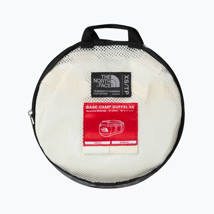 Τσάντα ταξιδιού The North Face Base Camp Duffel XS 31 l white dune/white 4