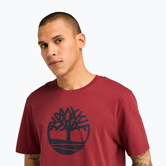 Ανδρικό μπλουζάκι Timberland Tree Logo cordovan T-shirt 4