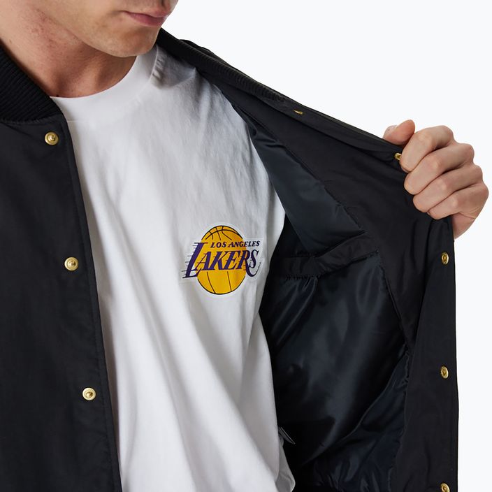 Ανδρικό μπουφάν New Era NBA Script BP Bomber Los Angeles Lakers μαύρο 7