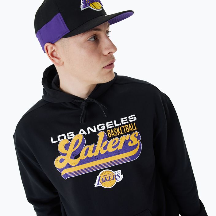 Ανδρικό New Era NBA Graphic OS Hoody Los Angeles Lakers μαύρο 4