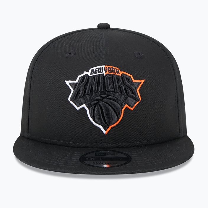 New Era Split Logo 9Fifty New York Knicks καπέλο μαύρο 3