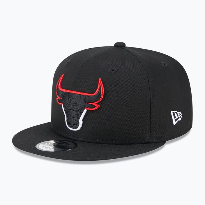 New Era Split Logo 9Fifty Chicago Bulls καπέλο μαύρο 2