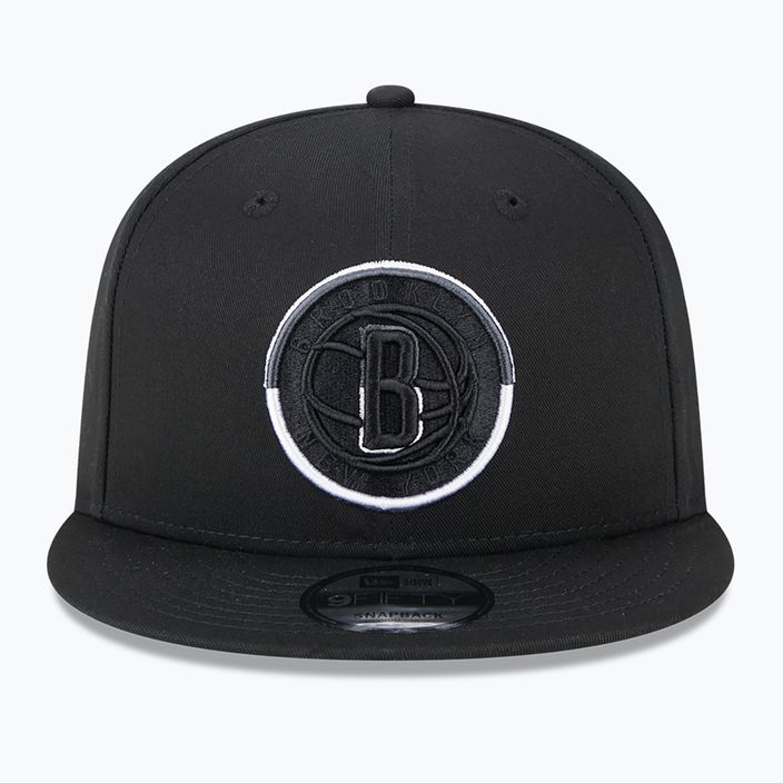 New Era Split Logo 9Fifty Brooklyn Nets καπέλο μαύρο 3