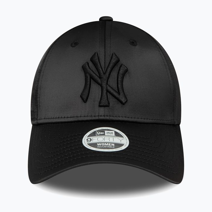 Γυναικείο καπέλο μπέιζμπολ New Era Satin 9Forty New York Yankees μαύρο 2