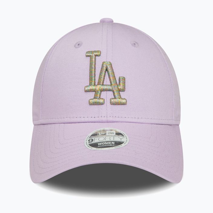 Γυναικείο New Era Metallic Logo 9Forty Los Angeles Dodgers καπέλο μπέιζμπολ παστέλ μωβ 2