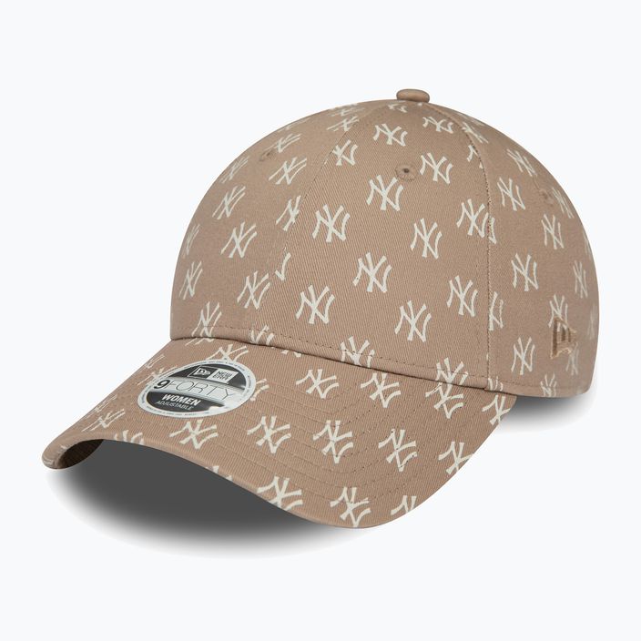 Γυναικείο New Era Monogram 9Forty New York Yankees καπέλο μπέιζμπολ σε καφέ παστέλ χρώμα