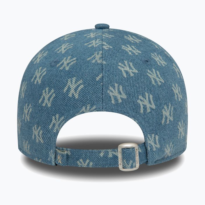 Γυναικείο New Era Denim Mono 9Forty New York Yankees med μπλε καπέλο μπέιζμπολ 4
