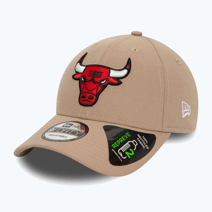New Era Repreve 9Forty Chicago Bulls ανδρικό καπέλο μπέιζμπολ παστέλ καφέ