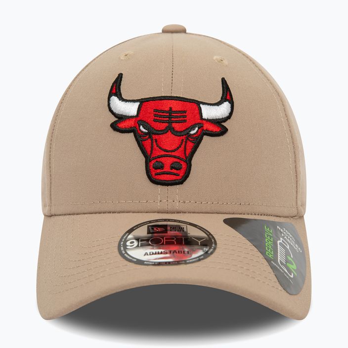 New Era Repreve 9Forty Chicago Bulls ανδρικό καπέλο μπέιζμπολ παστέλ καφέ 2