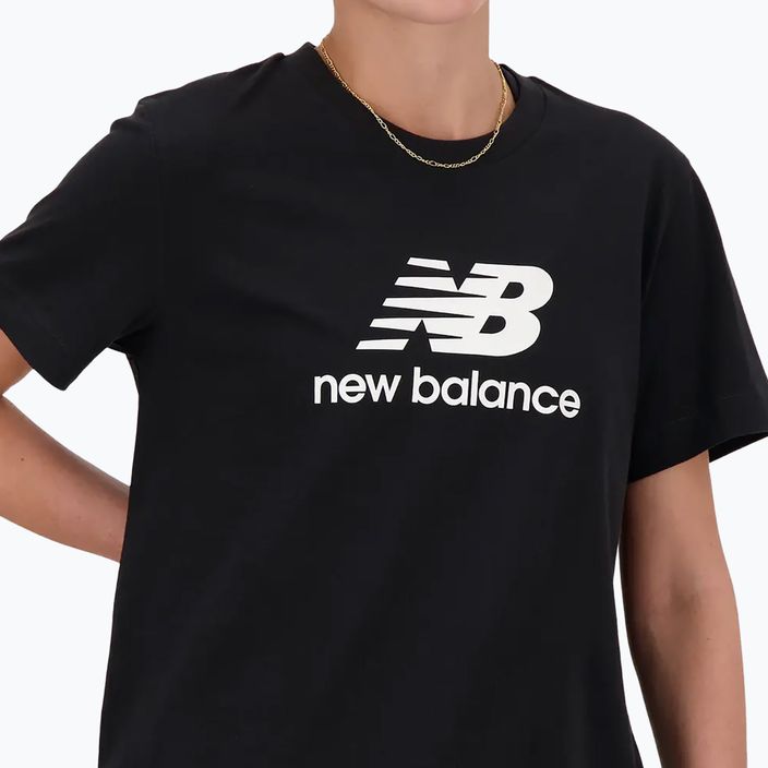 Γυναικείο μπλουζάκι New Balance Essentials Jersey black 4