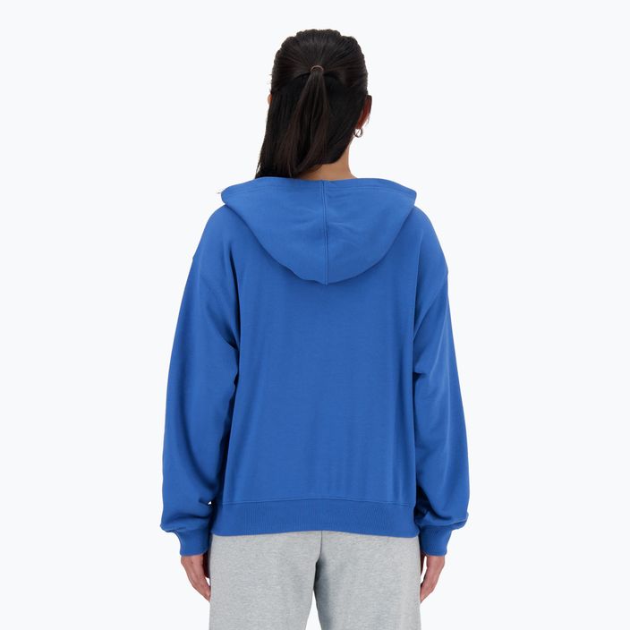 Γυναικεία New Balance French Terry Stacked Logo Hoodie blueagat 3