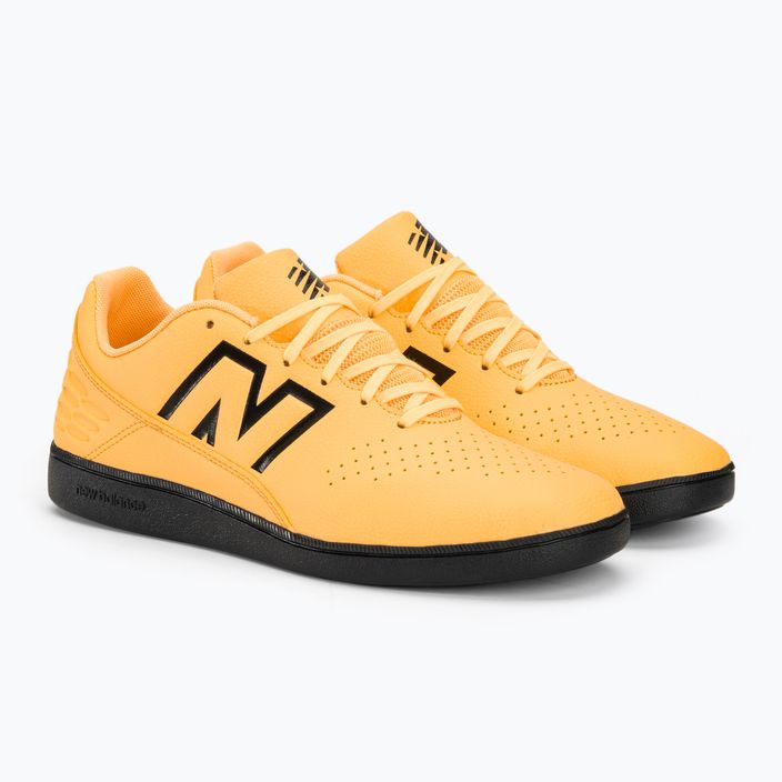 New Balance Audazo Control IN v6 ανδρικά ποδοσφαιρικά παπούτσια λευκό ροδάκινο 4