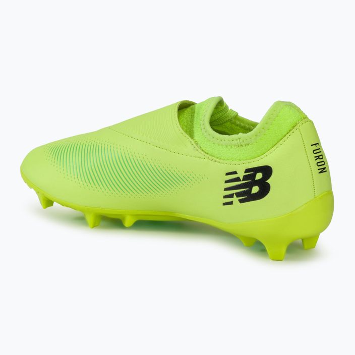 New Balance ανδρικές μπότες ποδοσφαίρου Furon Dispatch FG V7+ bleached lime glo 3