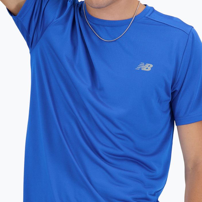 Ανδρικό μπλουζάκι New Balance Run blue oasis t-shirt 4