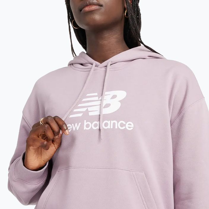 Γυναικείο φούτερ New Balance French Terry Stacked Logo Hoodie icewine 4