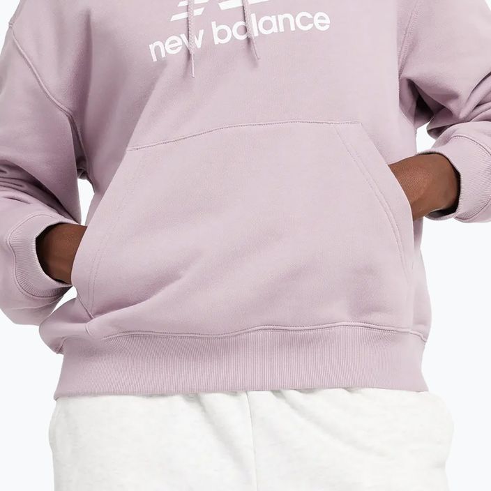 Γυναικείο φούτερ New Balance French Terry Stacked Logo Hoodie icewine 5