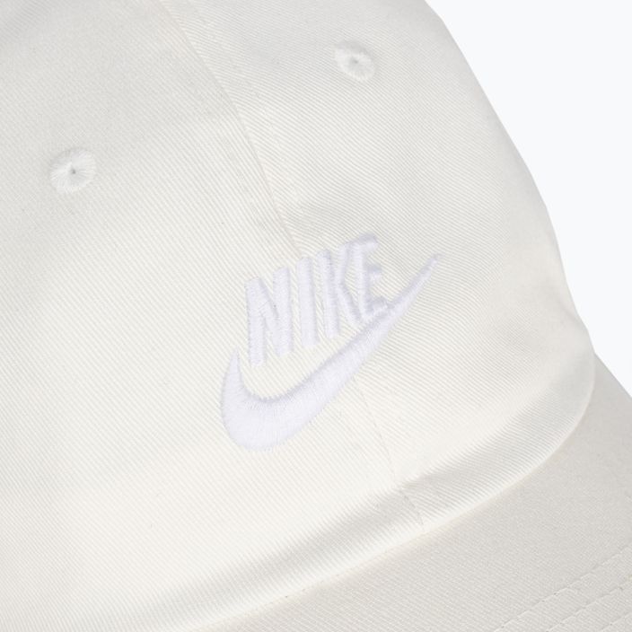 Καπέλο μπέιζμπολ Nike Club Unstructured Futura Wash sail/white 3