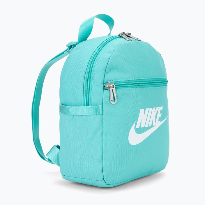 Γυναικείο σακίδιο πλάτης Nike Sportswear Futura 365 Mini 6 l πράσινο παγωμένο / πράσινο παγωμένο / λευκό 2