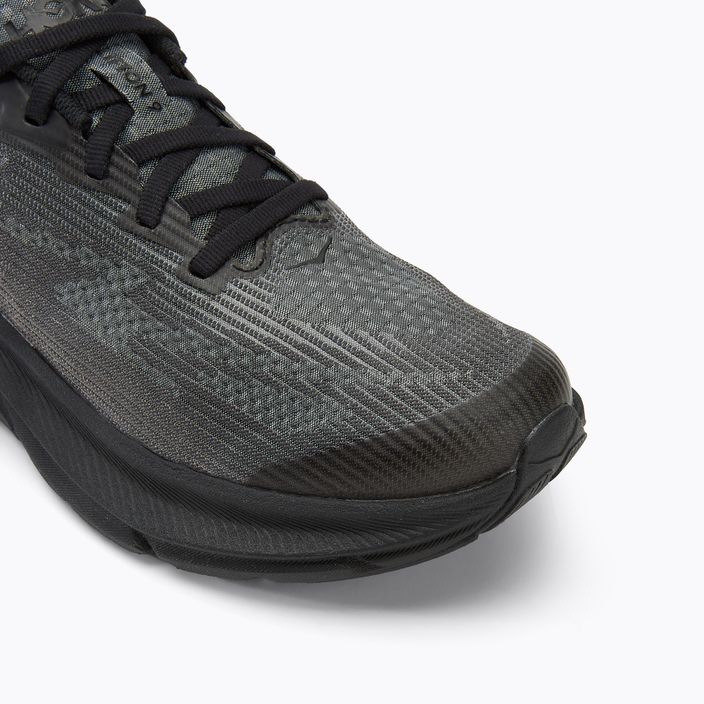 HOKA Clifton 9 μαύρο/μαύρο ανθρακί παιδικά παπούτσια για τρέξιμο 7