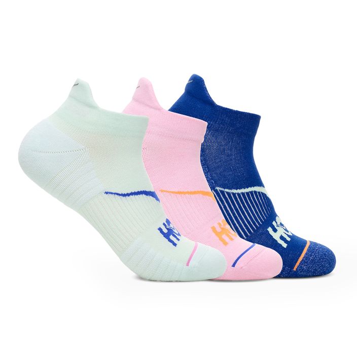 Κάλτσες HOKA No-Show Run Sock 3 ζεύγη aqua b σειρές e/pink twilight/ultramarine 2