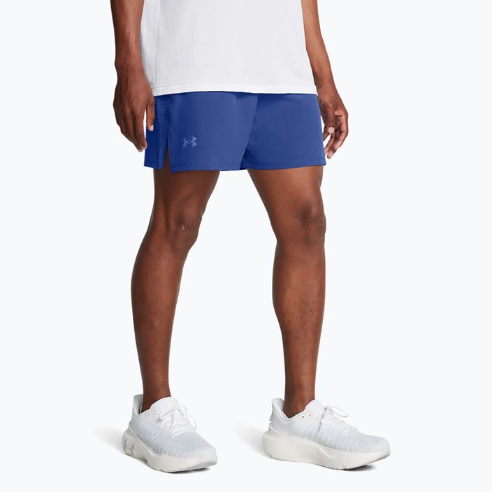 Under Armour Launch Elite 5" ανδρικό σορτς για τρέξιμο tech blue/tech blue/reflective