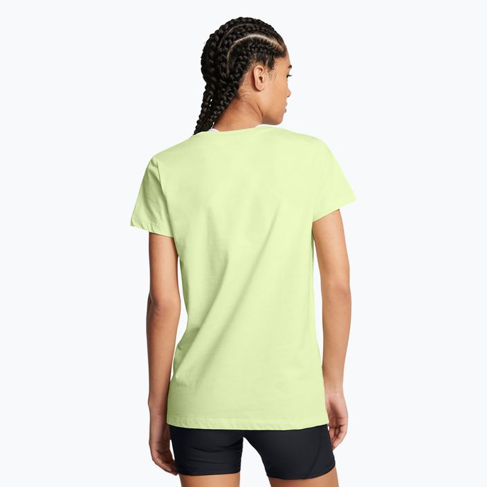 Under Armour γυναικείο t-shirt Rival Logo tetro green/white 2