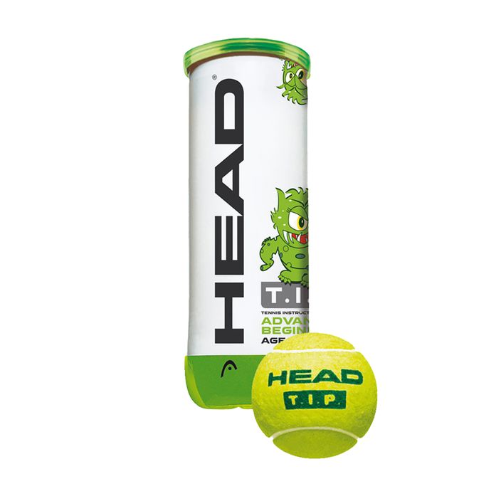 HEAD Tip παιδικές μπάλες τένις 3 τμχ πράσινες/κίτρινες 578133 2