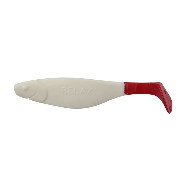 Καουτσούκ δόλωμα Relax Hoof 4 Tail 4 τεμάχια λευκό κόκκινο BLS4-T 2