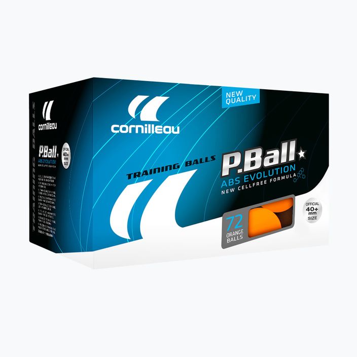 Cornilleau P-Ball* ABS EVOLUTION 72 μπάλες επιτραπέζιας αντισφαίρισης. Πορτοκαλί 3